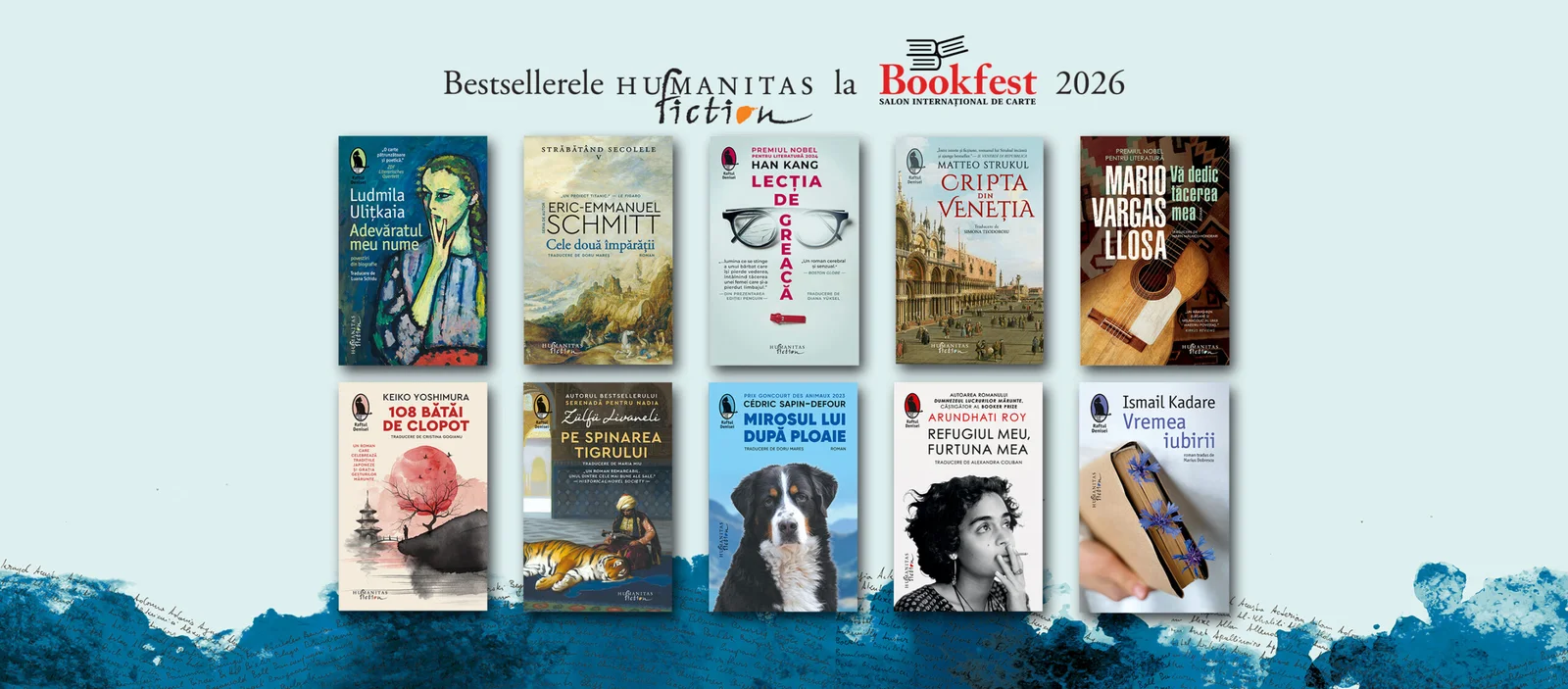 Humanitas Fiction la Bookfest 2025: titluri Nobel și autori noi