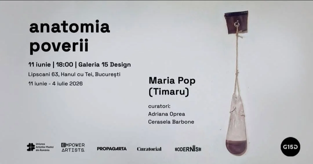 Maria Pop expune „Anatomia poverii" la Galeria 15 Design din București