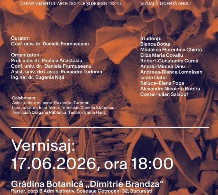 „PlantArt 2026", expoziție de arte textile la Grădina Botanică din București
