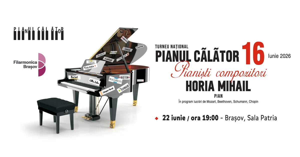 Pianul Călător ajunge la a 16-a ediție cu un program dedicat pianiștilor compozitori