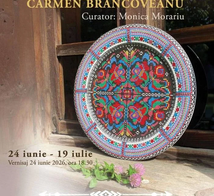 Carmen Brâncoveanu expune ceramică inspirată din cusături tradiționale la MNLR
