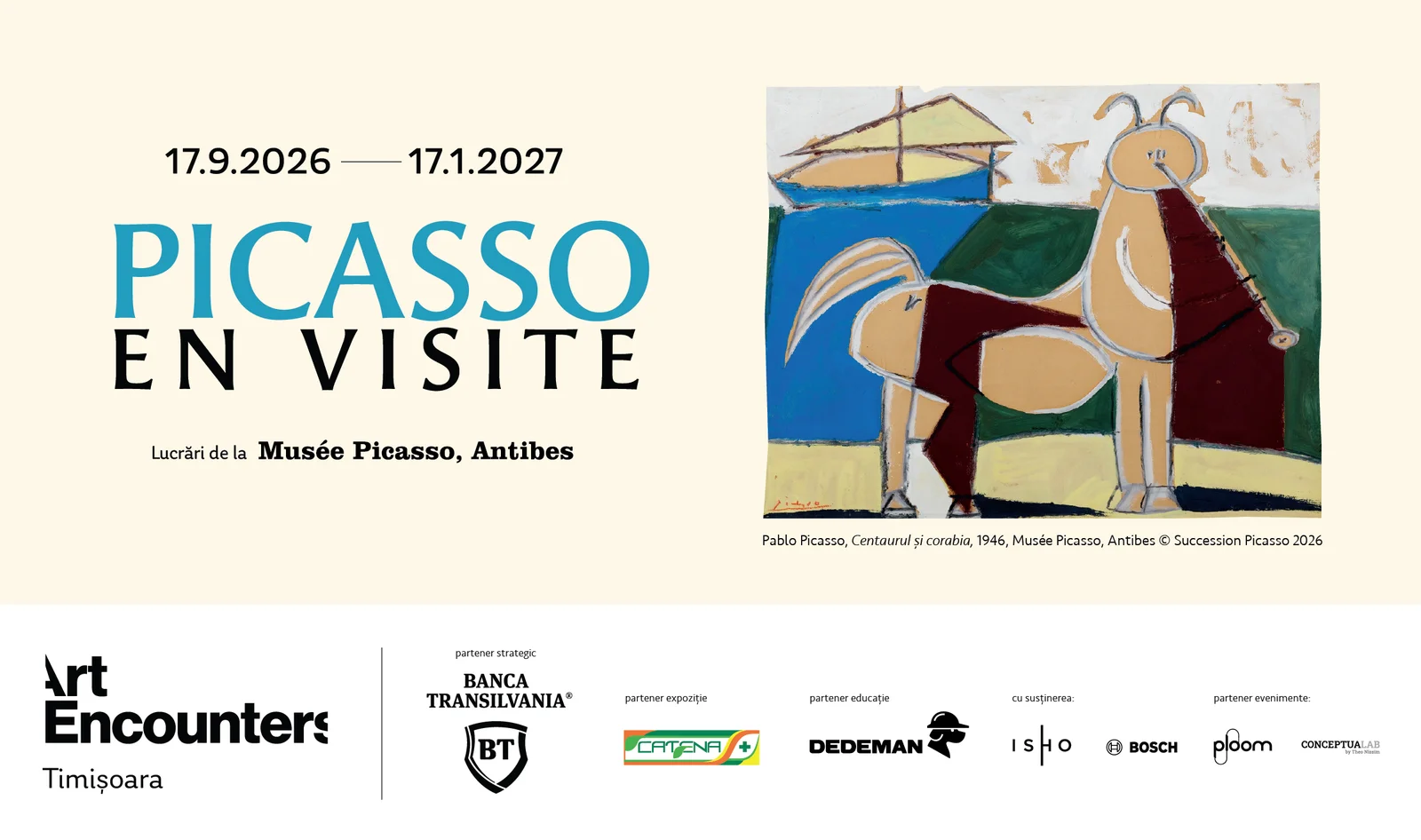 „Picasso en visite" deschide noul spațiu Art Encounters din Timișoara