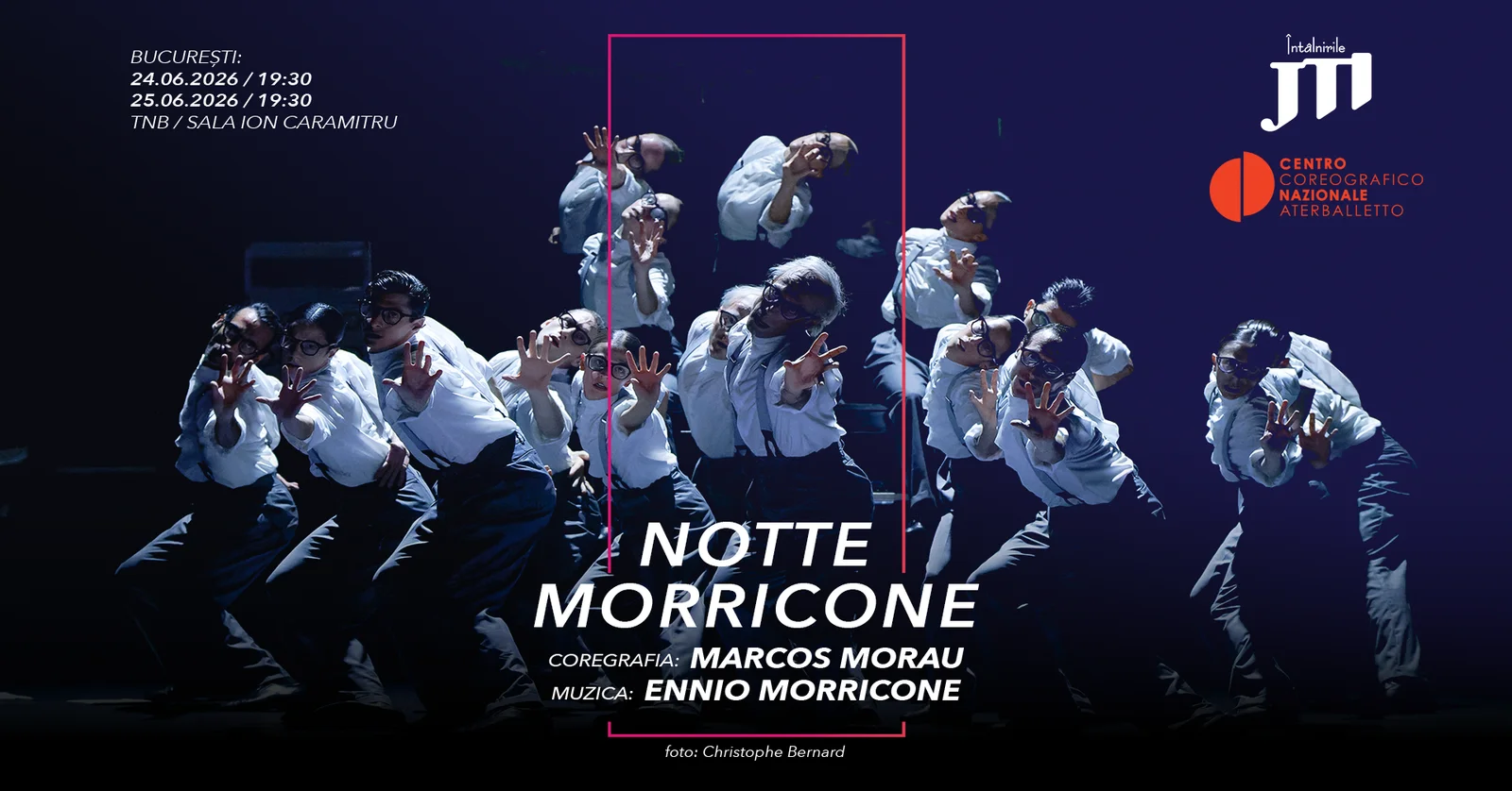 Notte Morricone, spectacol Aterballetto, jucat la București în iunie 2026