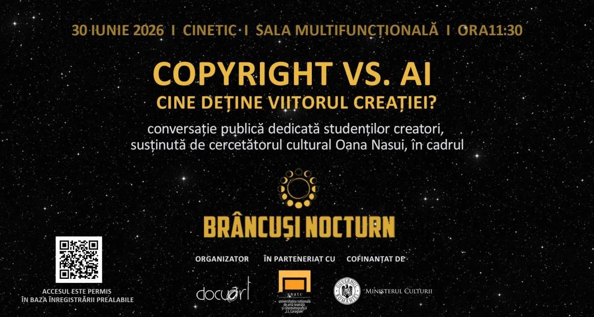 Brâncuși Nocturn ajunge la a cincea ediție, între București și Târgu Jiu