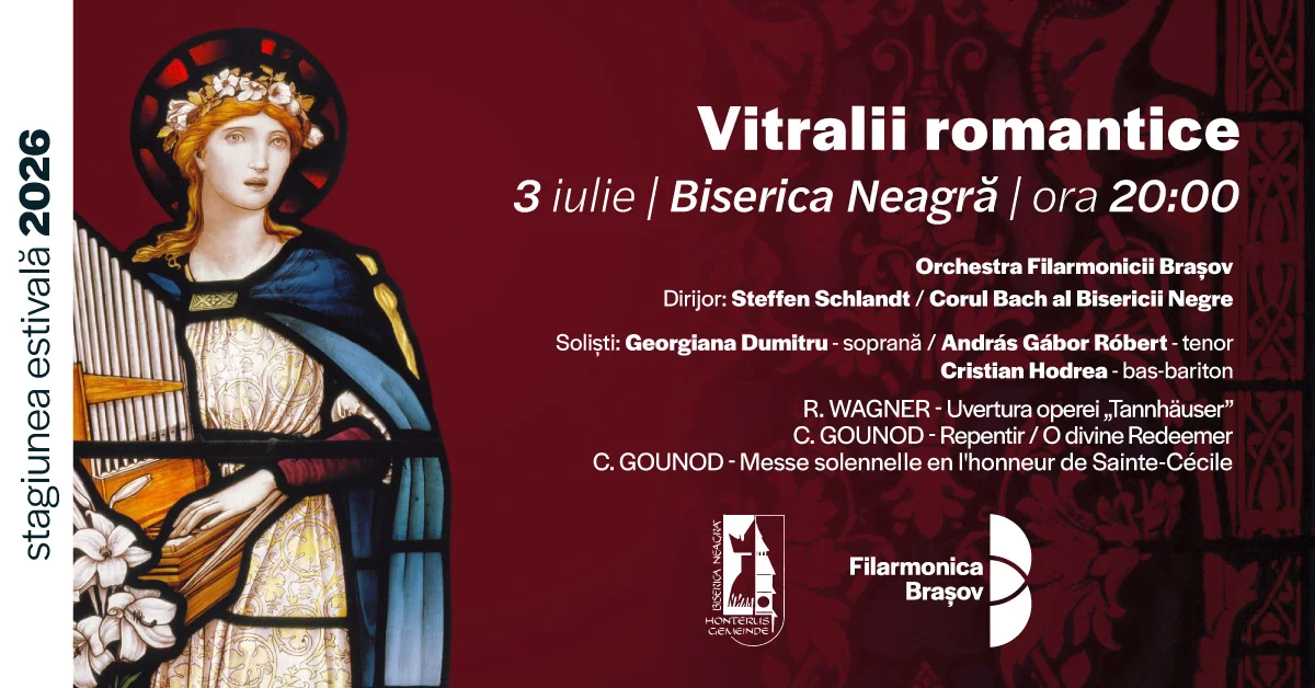 Filarmonica Brașov: concert în Biserica Neagră cu Wagner și Gounod