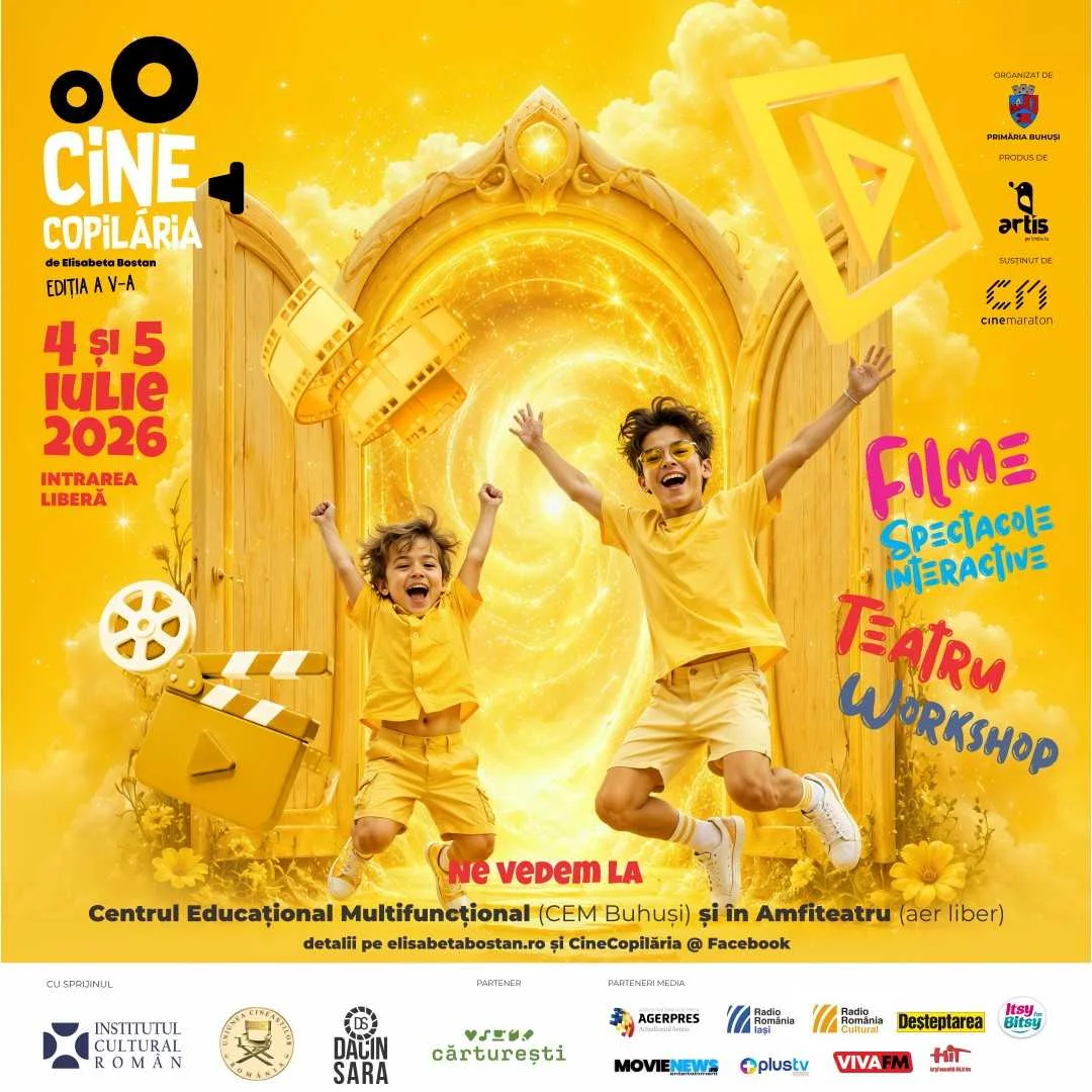 Festivalul CineCopilăria ajunge la a cincea ediție, la Buhuși
