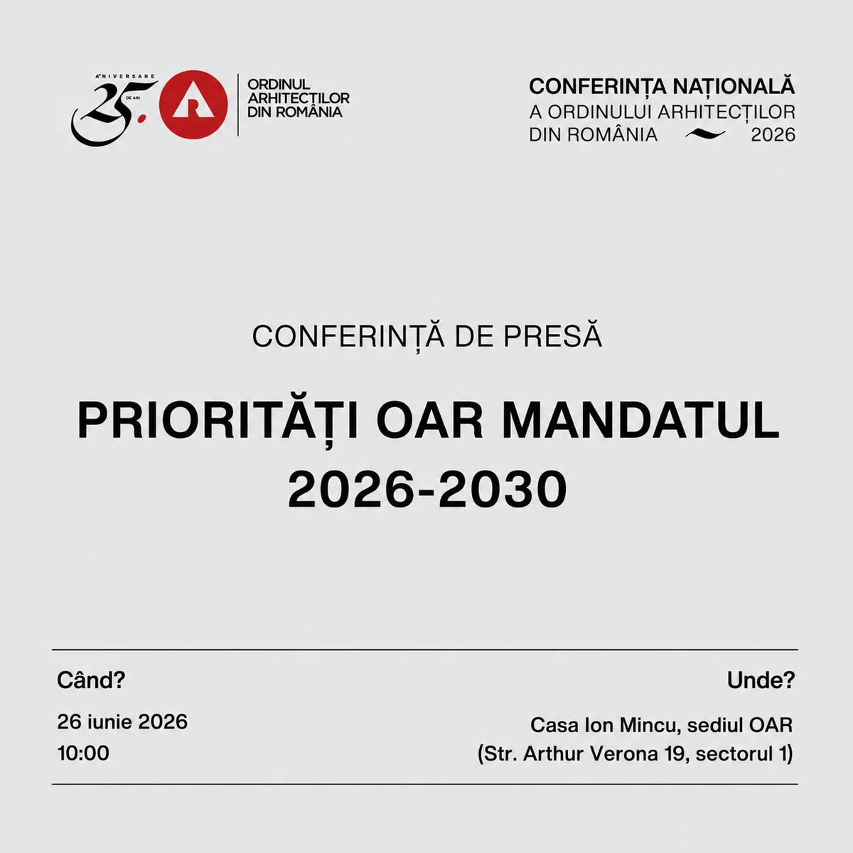 Ștefan Bâlici, reconfirmat la conducerea OAR pentru mandatul 2026-2030