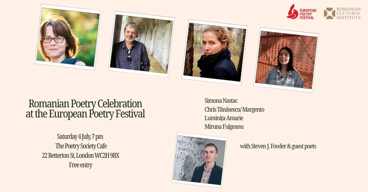 Poezia românească, seară dedicată la Festivalul European de Poezie din Londra