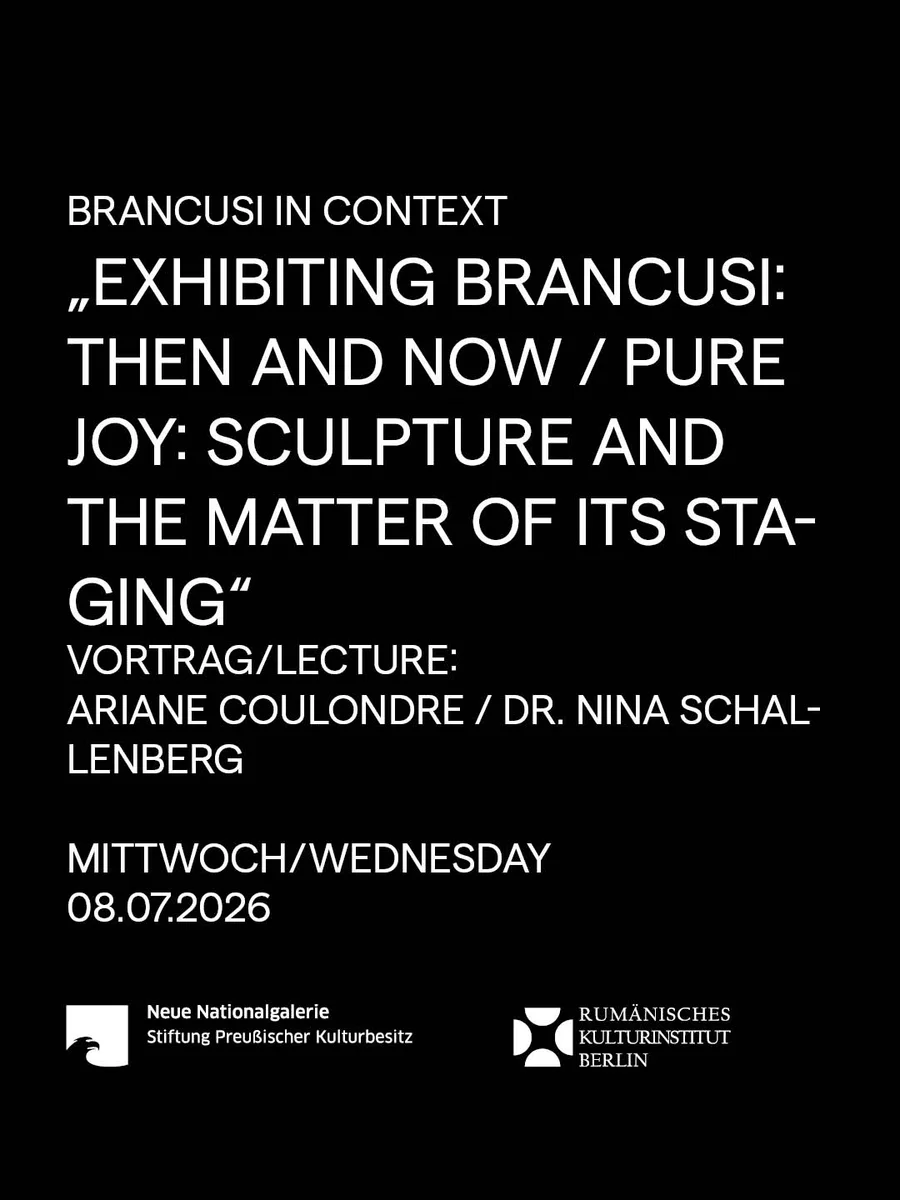 Brâncuși și expunerea sculpturii, tema ultimei prelegeri de la Berlin