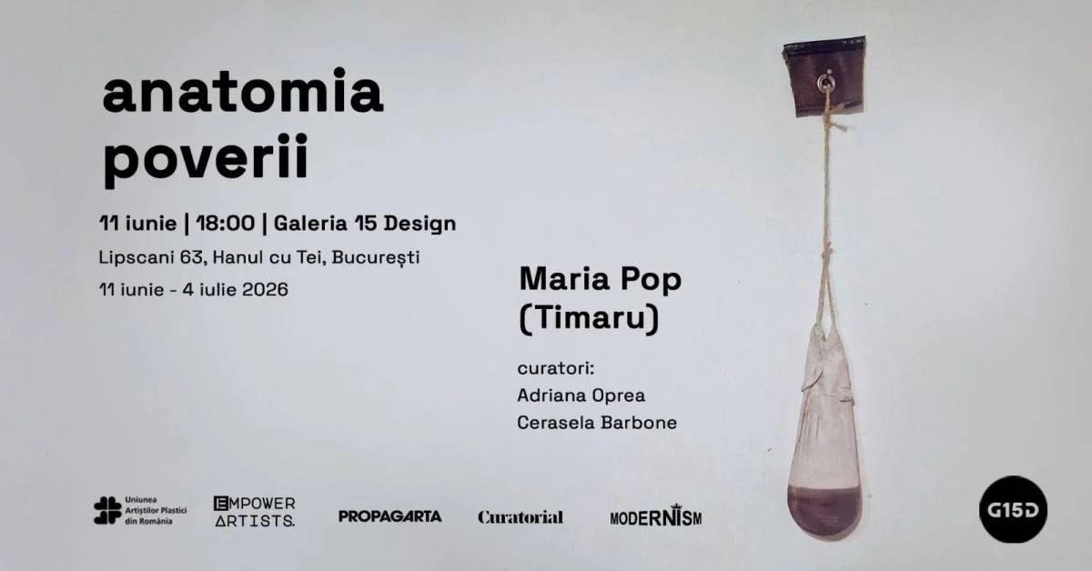 Maria Pop (Timaru) expune „Anatomia poverii" la Galeria 15 Design din București