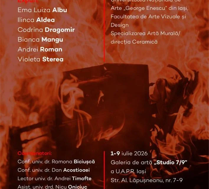 Absolvenții de Ceramică de la „George Enescu" expun la Galeria Studio 7/9 din Iași