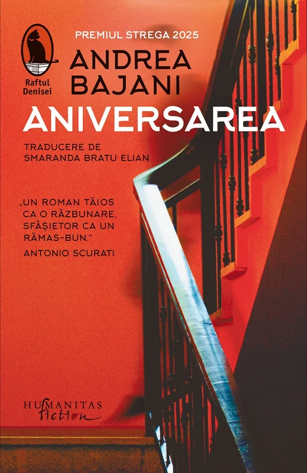 Andrea Bajani, „Aniversarea" — Premiul Strega 2025, tradus la Humanitas Fiction
