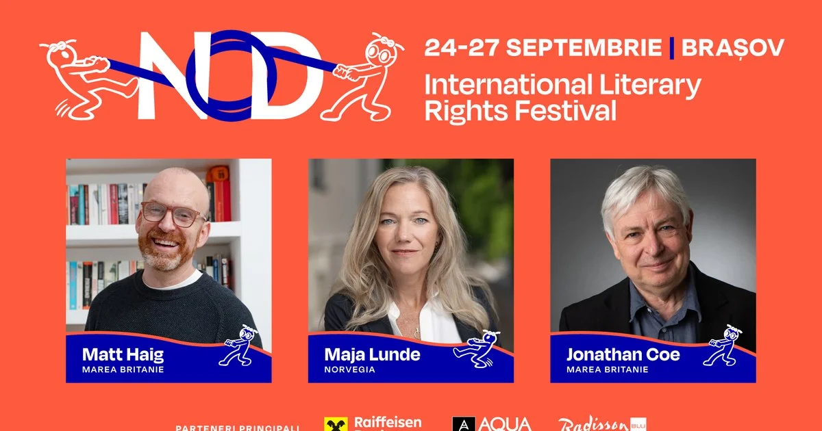 NOD Festival 2026: Jonathan Coe, Maja Lunde și Matt Haig, la Brașov