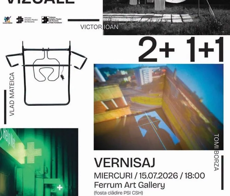 Expoziția „2+1+1" deschide patru perspective artistice la Hunedoara