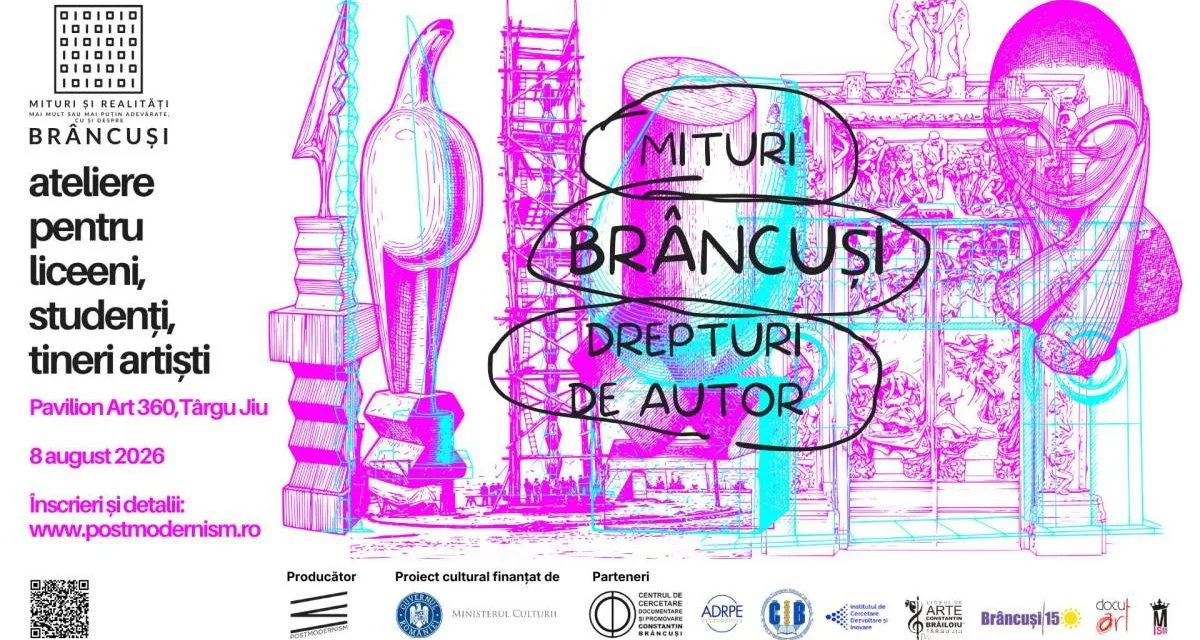 Școală de vară despre miturile Brâncuși și dreptul de autor, la Târgu Jiu