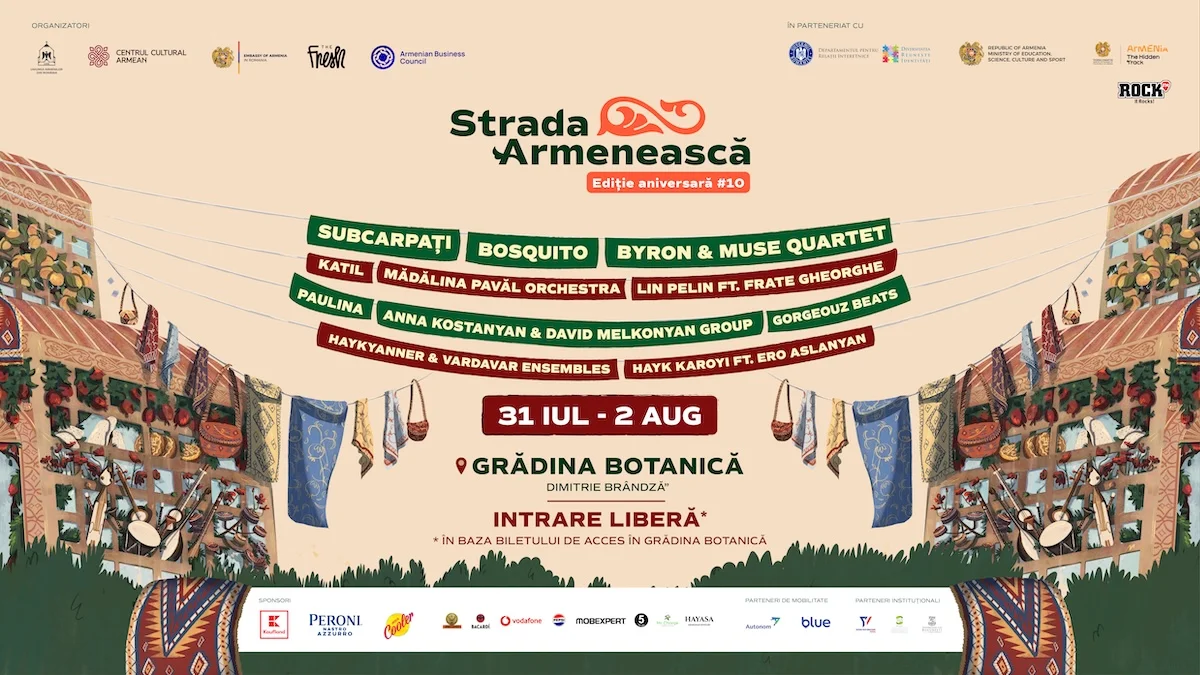 Festivalul Strada Armenească ajunge la a zecea ediție în Grădina Botanică