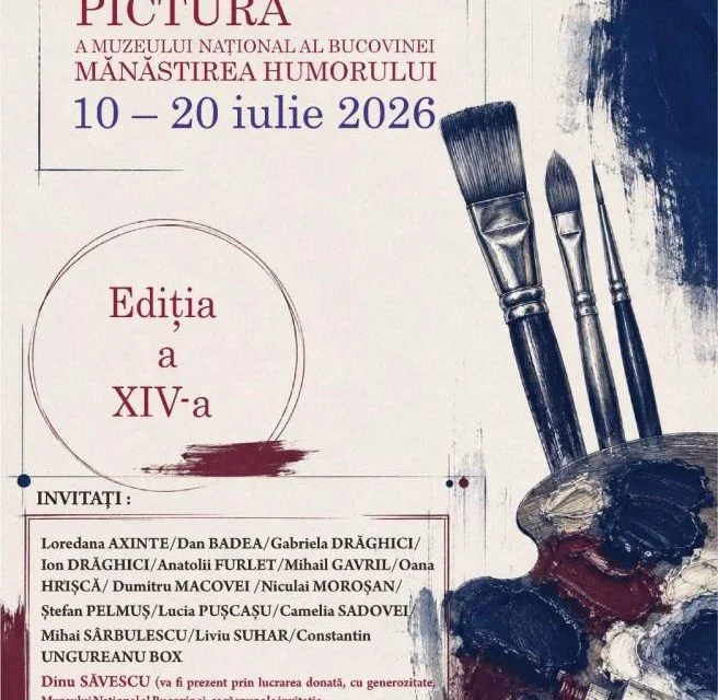 Tabăra de pictură a Muzeului Național al Bucovinei, ediția a XIV-a la Mănăstirea Humorului