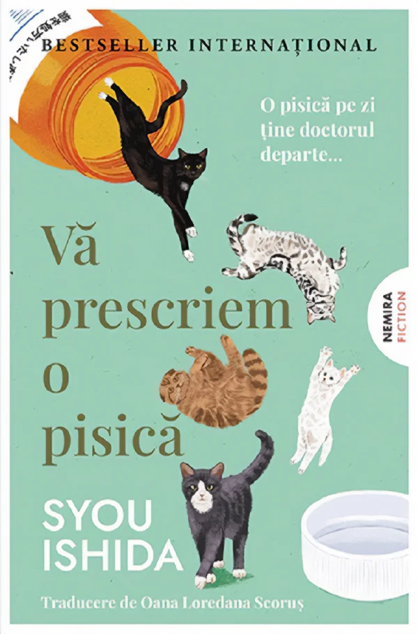 „Vă prescriem o pisică", romanul japonez despre terapia felină