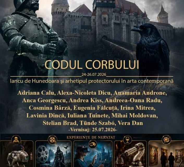 „Codul Corbului" aduce artă digitală și robotică la Castelul Corvinilor