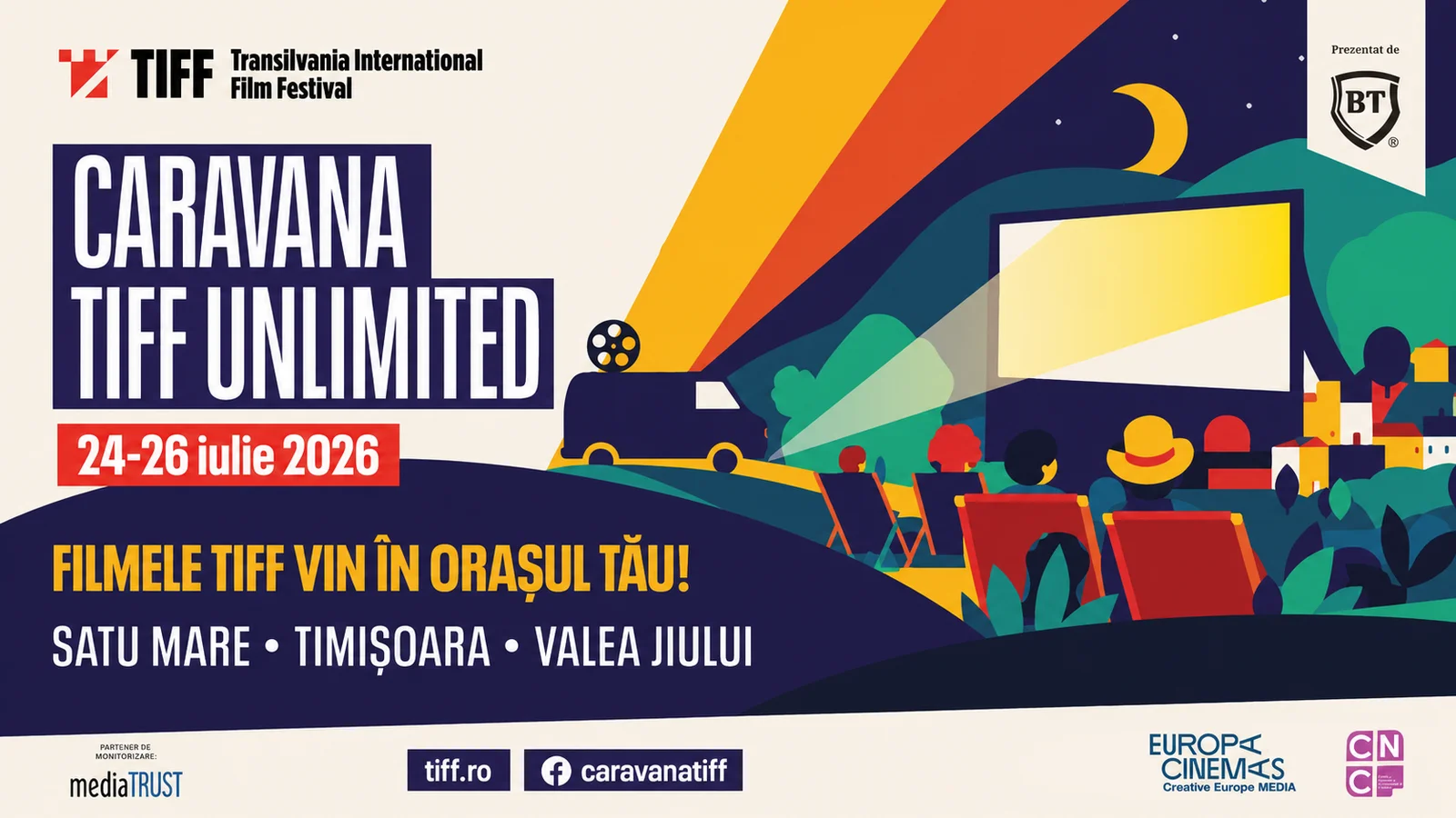 Caravana TIFF Unlimited la Satu Mare, Timișoara și Valea Jiului