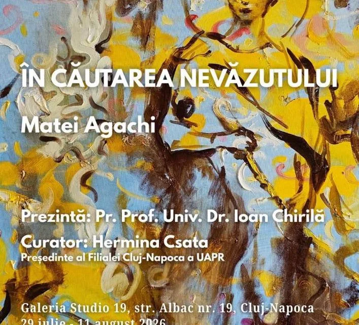 Matei Agachi expune la Galeria Studio 19 din Cluj-Napoca