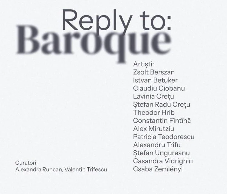 „Reply to: Baroque", dialog între estetică barocă și artă contemporană la Sibiu