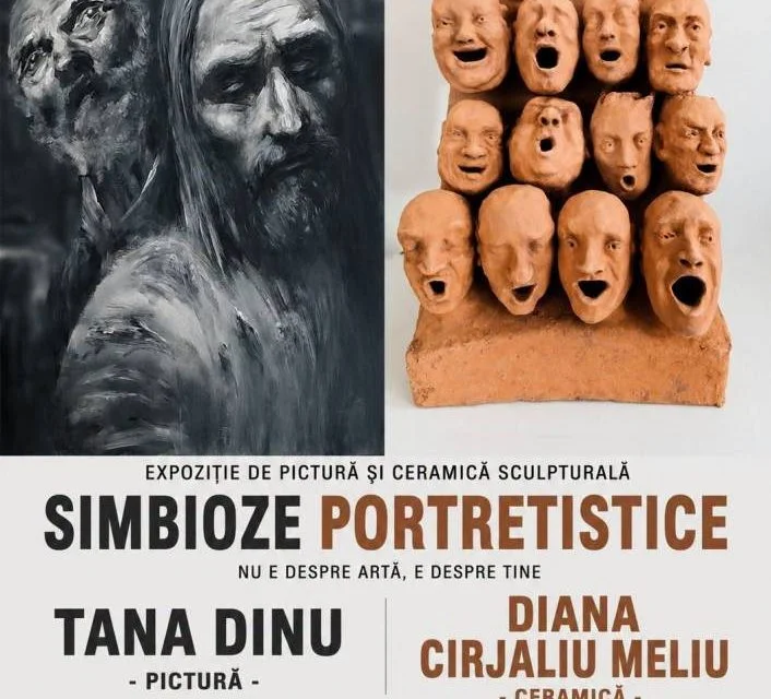 „Simbioze portretistice", expoziție de ceramică și pictură la Constanța