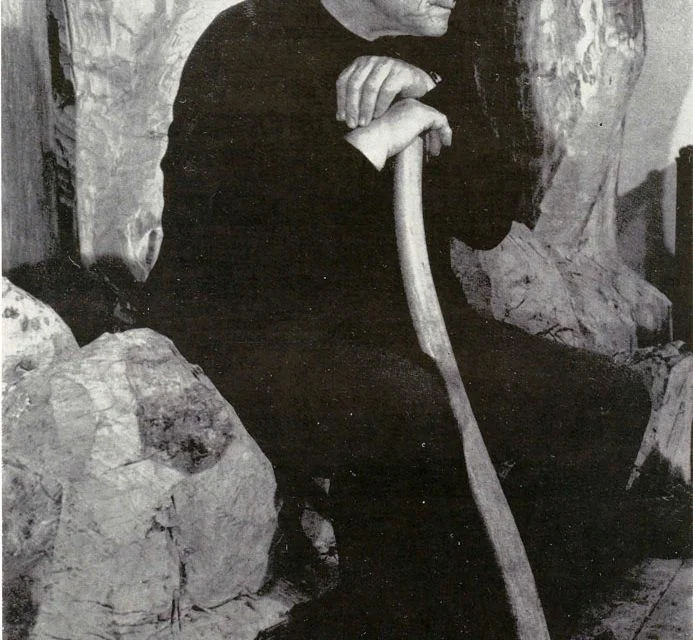 Vida Gheza în atelier, 1980 — o fotografie din arhiva PostModernism Museum
