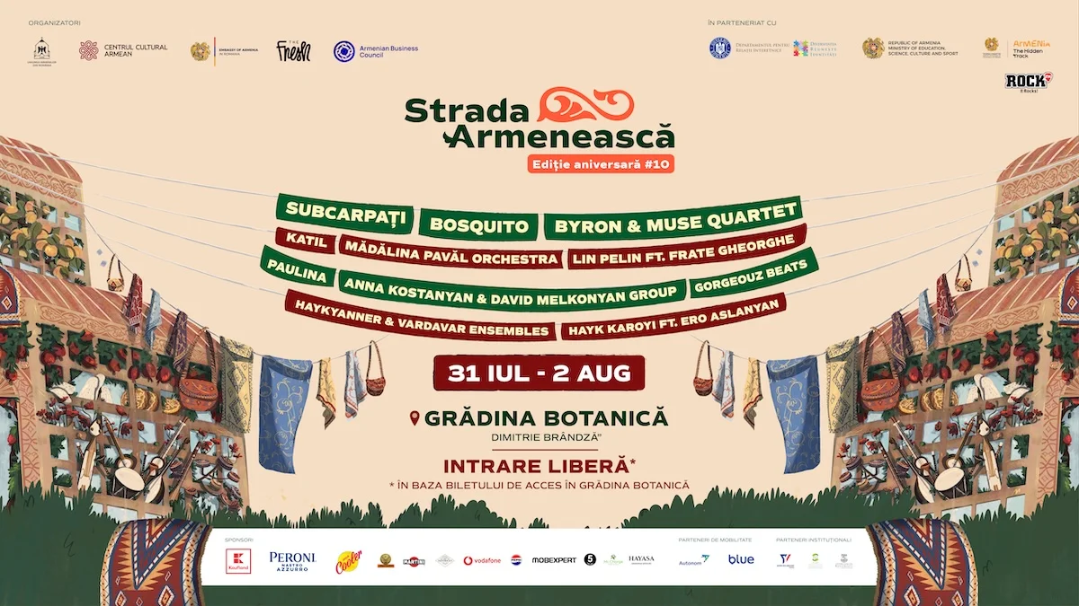 Festivalul Strada Armenească ajunge la ediția a X-a, la Grădina Botanică