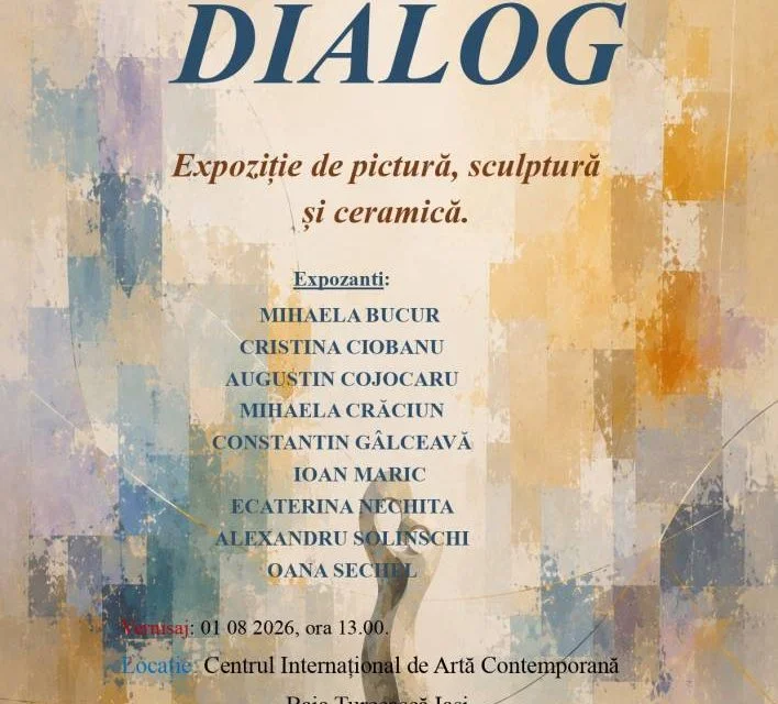 Expoziția „Dialog" reunește nouă artiști plastici la Baia Turcească Iași
