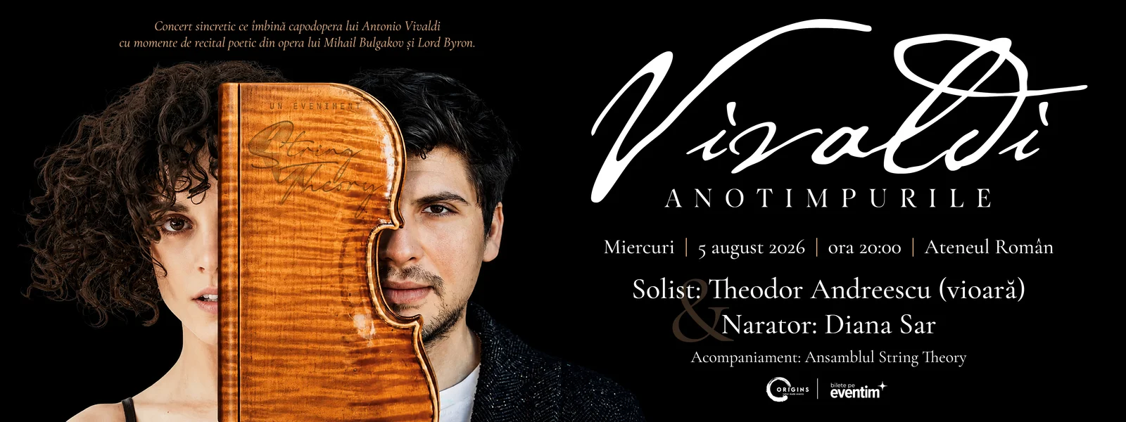 Diana Sar o întruchipează pe Anna Girò la Ateneu într-un spectacol-concert despre Vivaldi