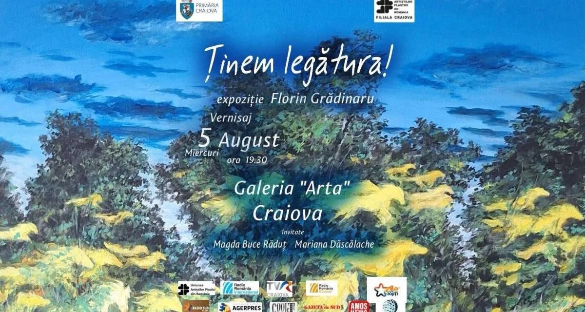 Florin Grădinaru expune picturi recente la Galeria ARTA din Craiova