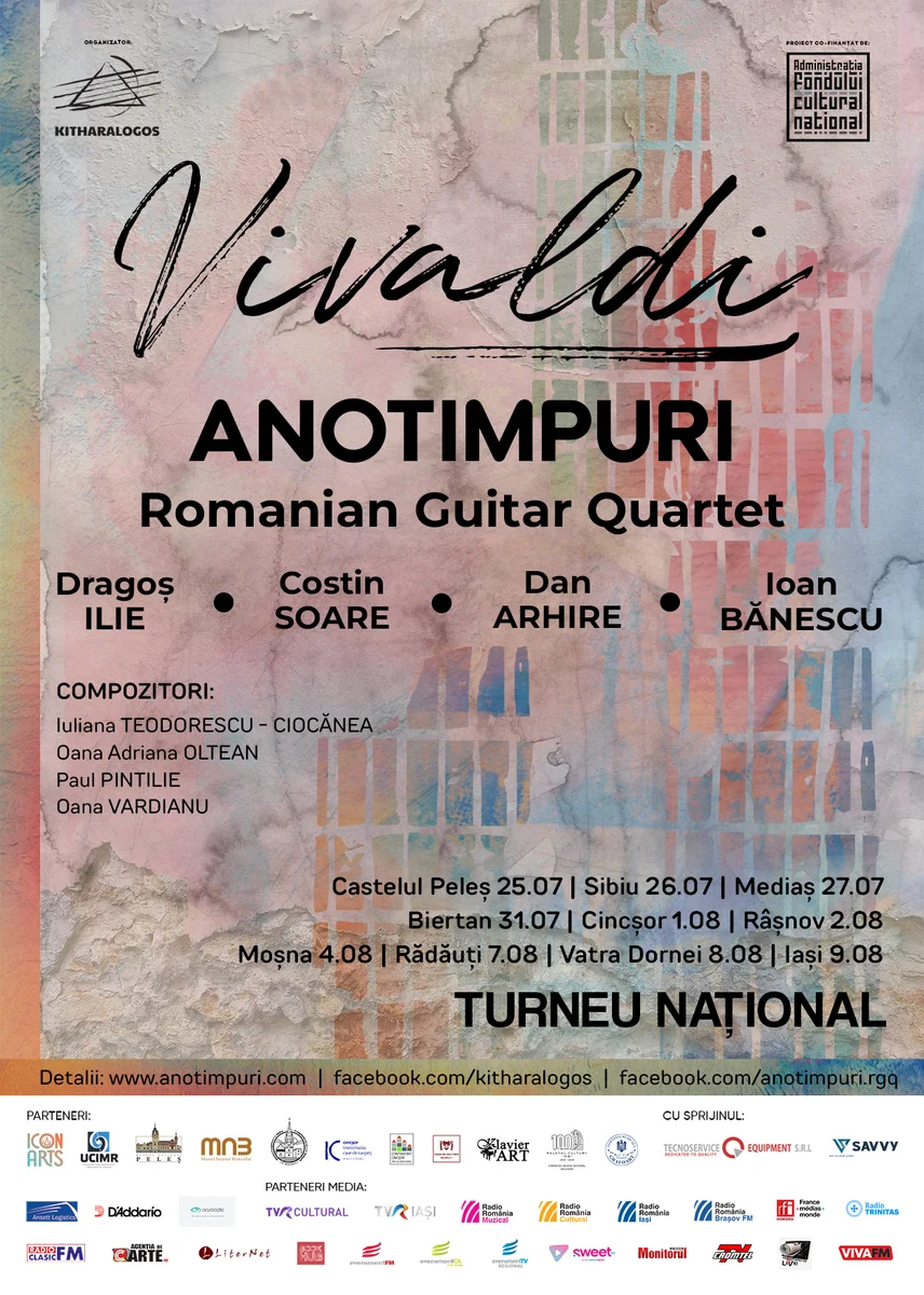 Romanian Guitar Quartet încheie turneul Anotimpuri/Vivaldi în trei orașe