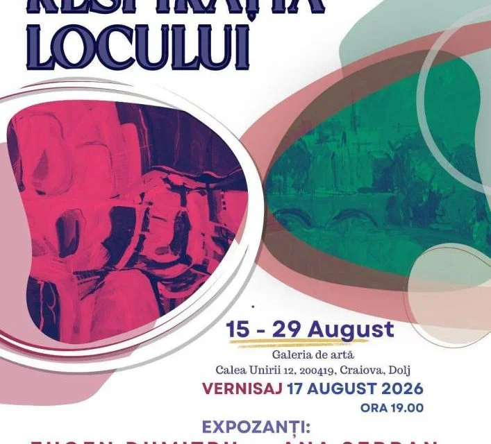 „Respirația locului", expoziție de pictură la Galeria ARTA Craiova