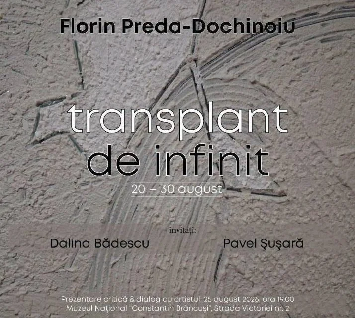 Florin Preda-Dochinoiu expune „Transplant de infinit" la Târgu Jiu