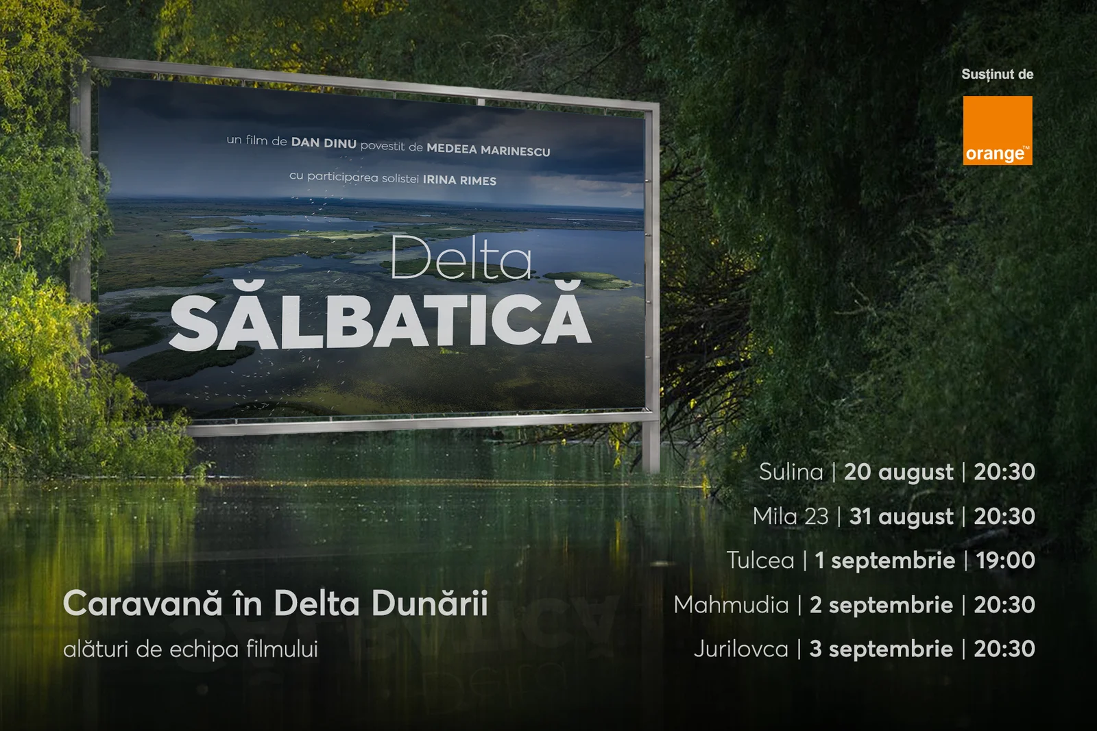 Caravana „Delta Sălbatică" aduce proiecții gratuite în cinci localități din deltă