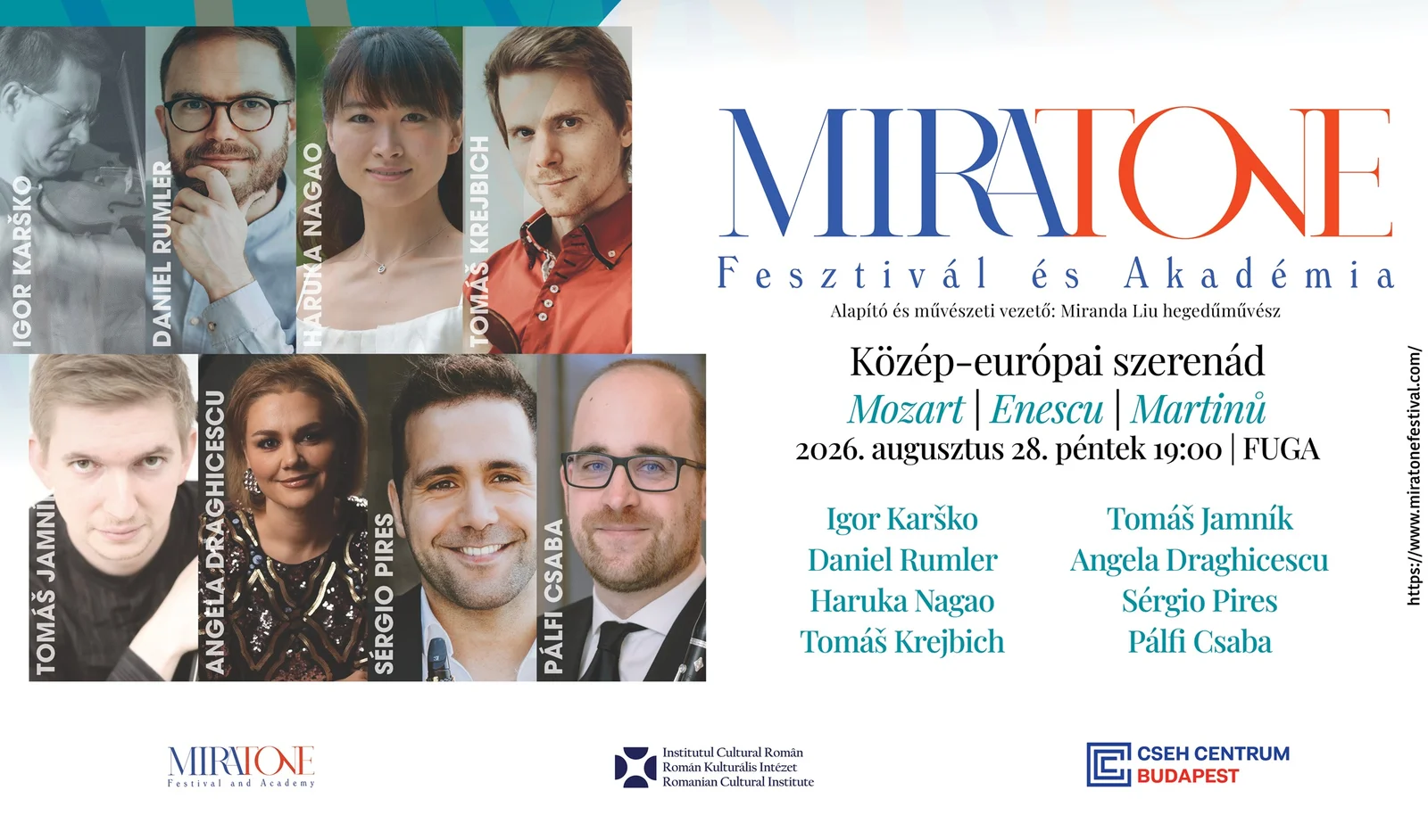 Angela Drăghicescu, la Festivalul MiraTone din Budapesta cu sprijin ICR