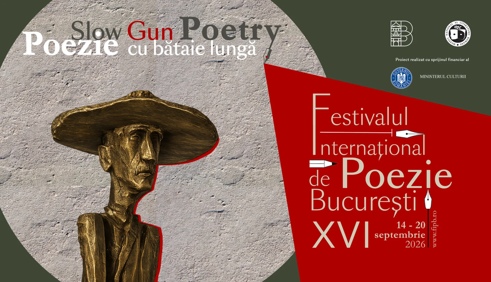 Festivalul Internațional de Poezie București, ediția a XVI-a, în septembrie 2026