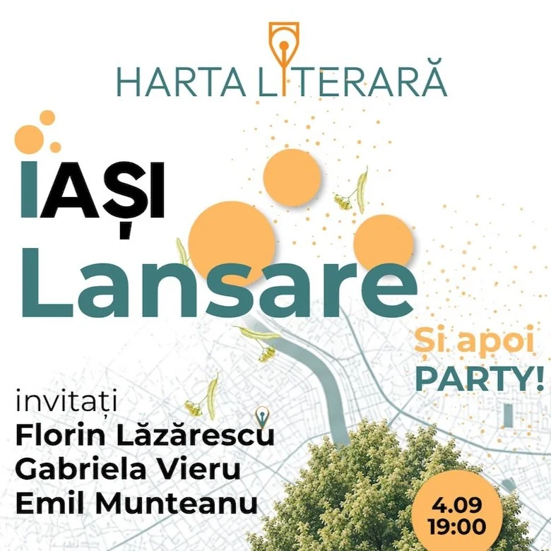 Harta Literară ajunge la Iași pe 4 și 5 septembrie