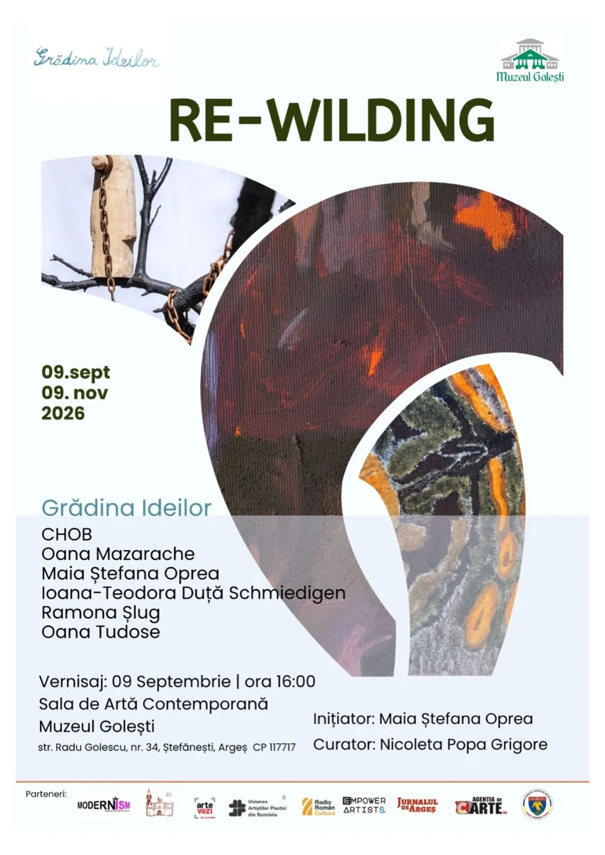 Expoziție colectivă REWILDING la Muzeul Viticulturii și Pomiculturii Golești