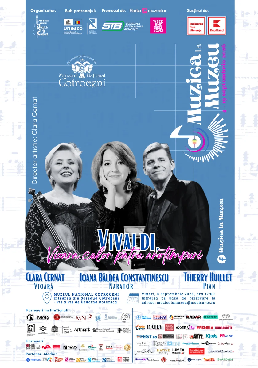 Vivaldi la Muzeul Cotroceni: un concert deschide seria „Muzica la Muzeu"