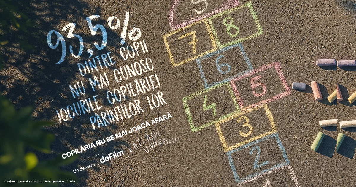 Copiii români petrec cu 40% mai puțin timp afară față de generația părinților