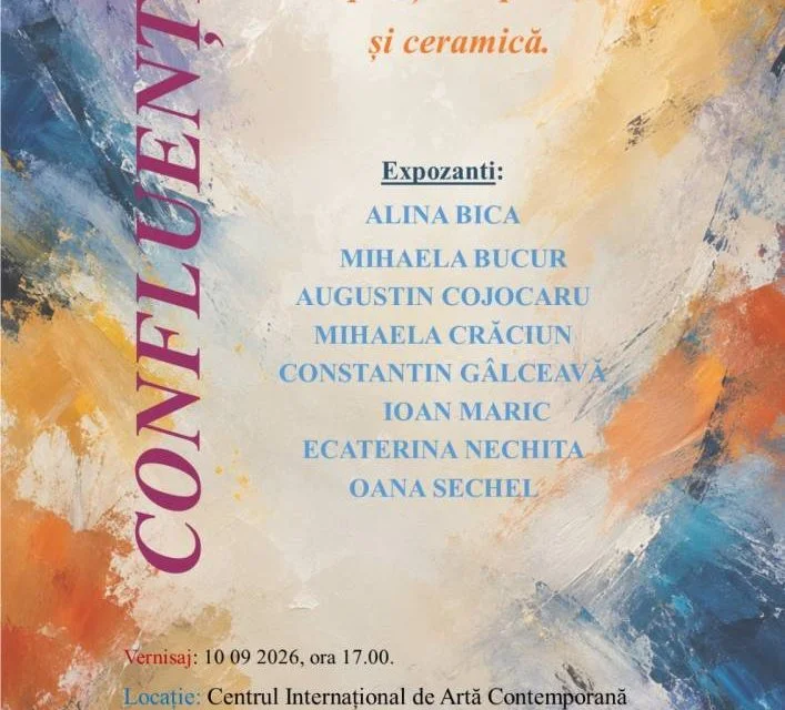 Expoziția „Confluențe" reunește opt artiști la Baia Turcească din Iași