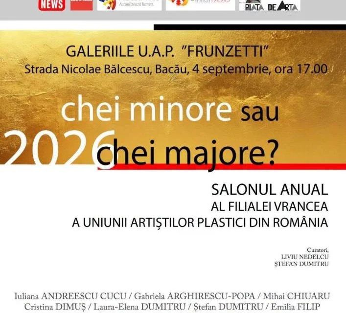 Expoziția „Chei minore sau chei majore?" deschide la Galeria Frunzetti din Bacău