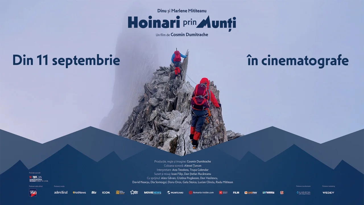 „Hoinari prin Munți", documentarul despre cuplul clujean de montaniarzi, intră în cinematografe