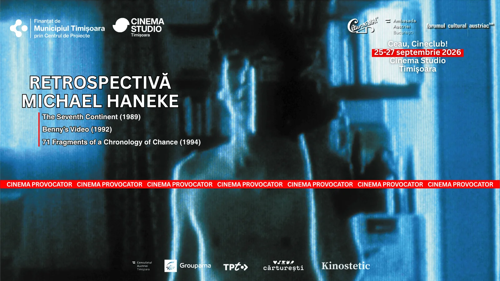 Trilogia de debut a lui Michael Haneke, prezentată la Cinema Studio din Timișoara