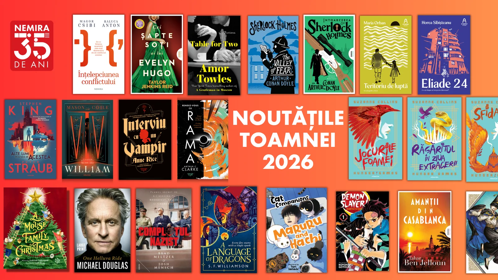 Nemira anunță noutățile editoriale pentru toamna 2025