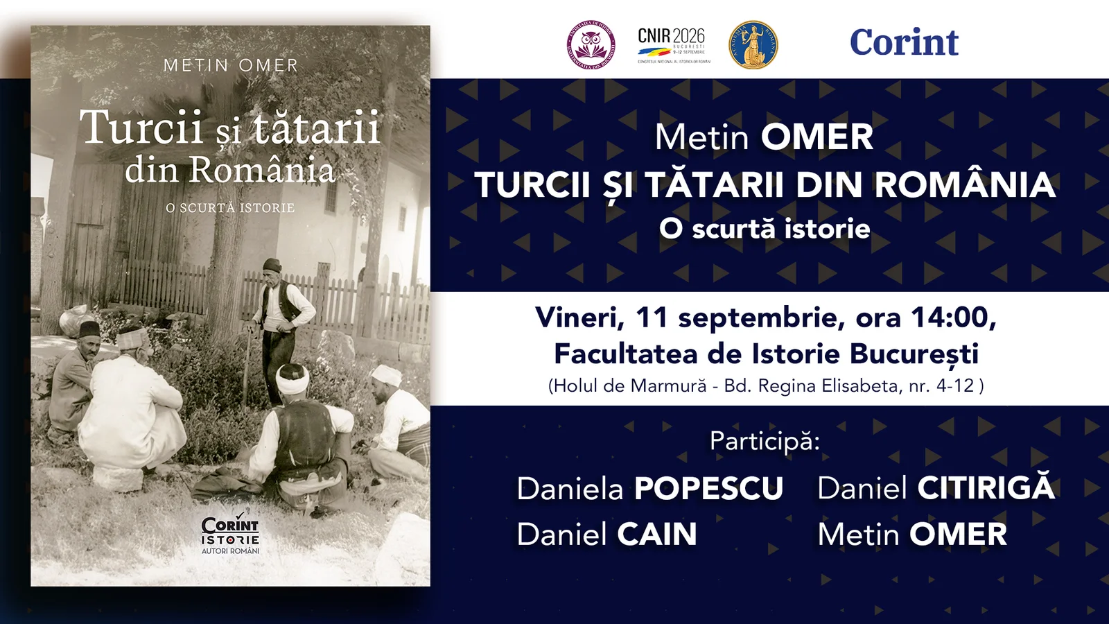 Istoria turcilor și tătarilor din România, lansată la CNIR