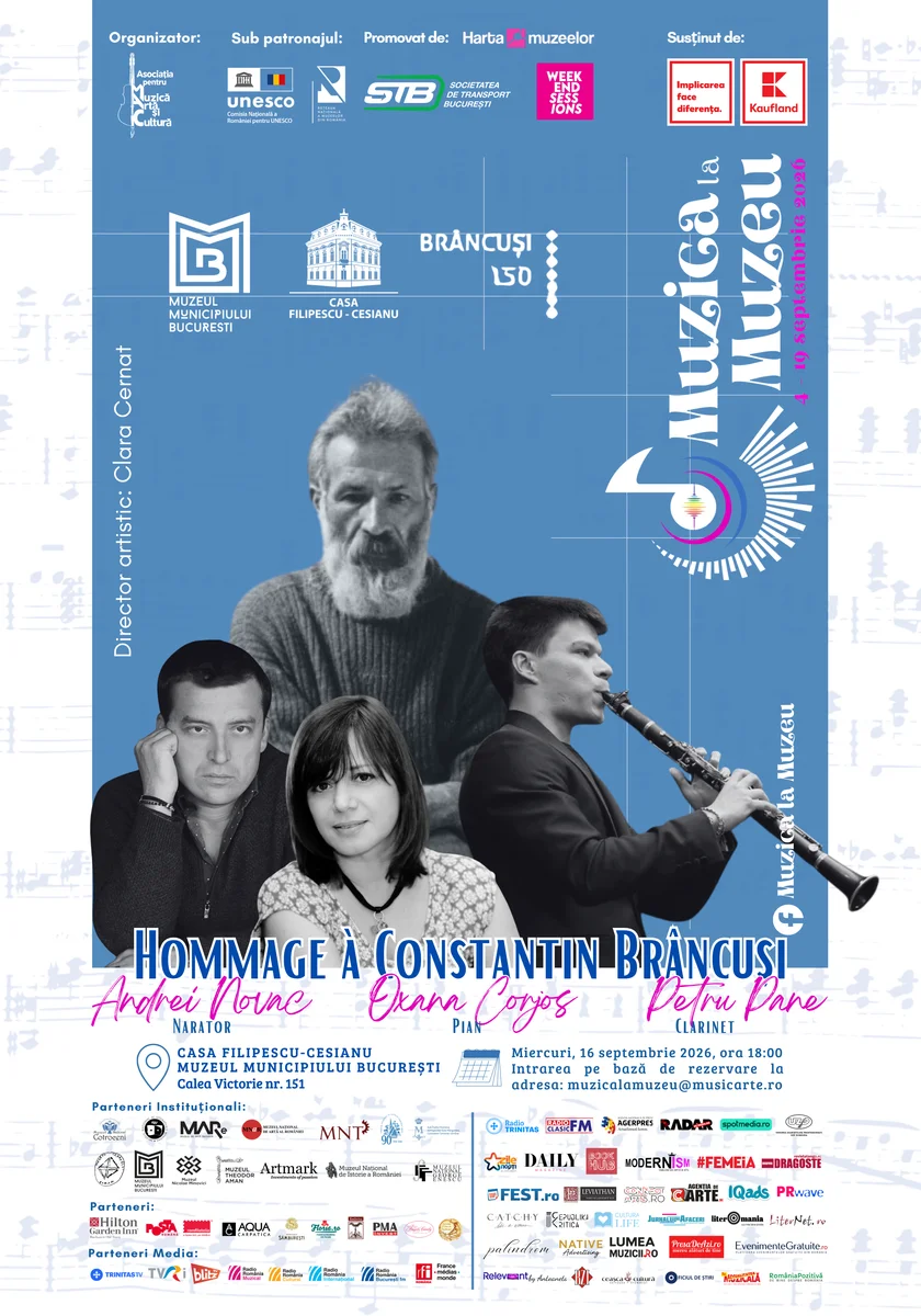 Concert Hommage à Constantin Brâncuși la Casa Filipescu-Cesianu