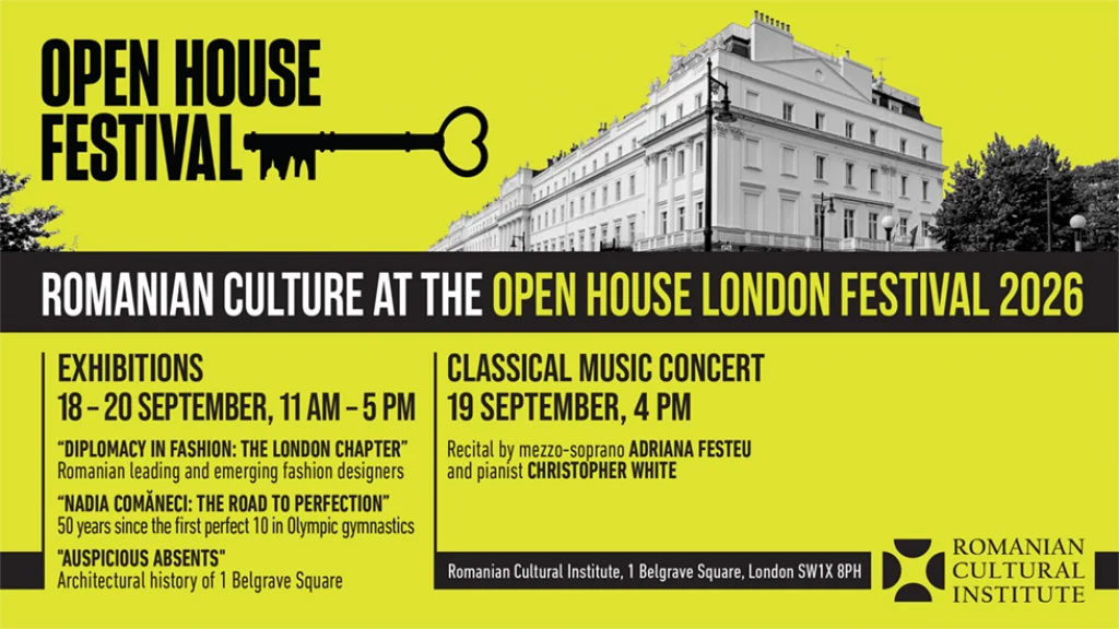 ICR Londra, prezent la Open House Festival 2026 cu expoziții și muzică